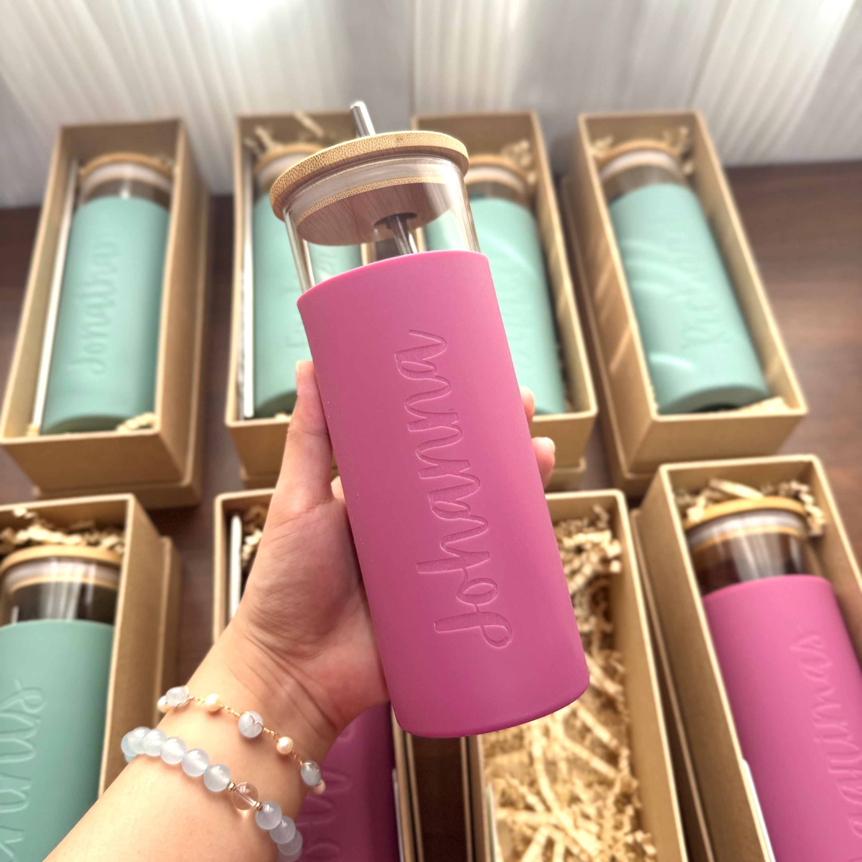 Glass Tumbler with Silicone Boot, 500mL