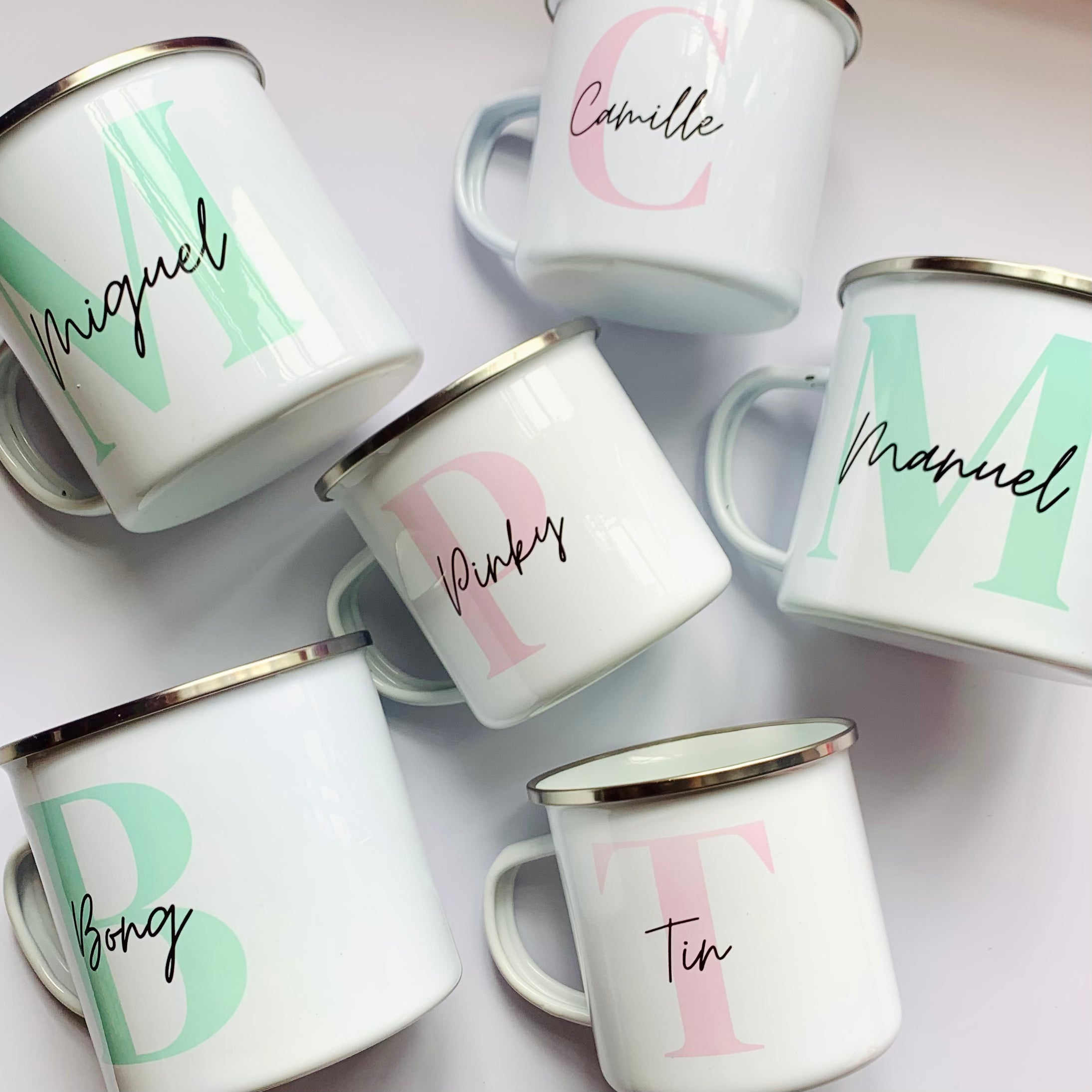 Color Monogram Name Mug