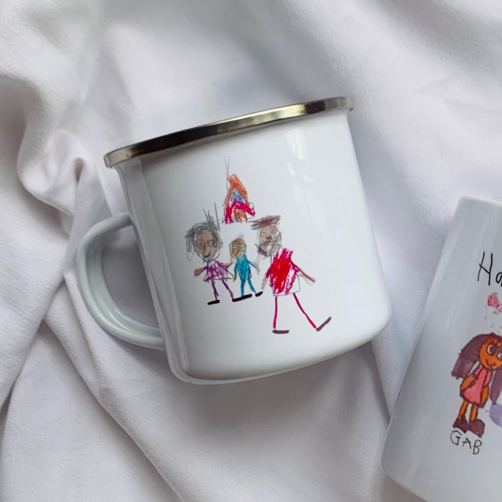 Kid’s Artwork, Enamel Mug